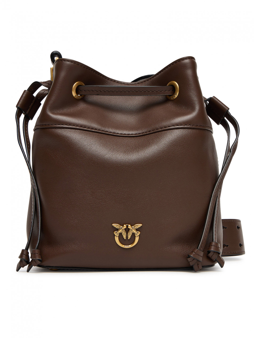 PINKO Kabelka Secchiello Mini Al 25-26 104303 A0QO Hnědá